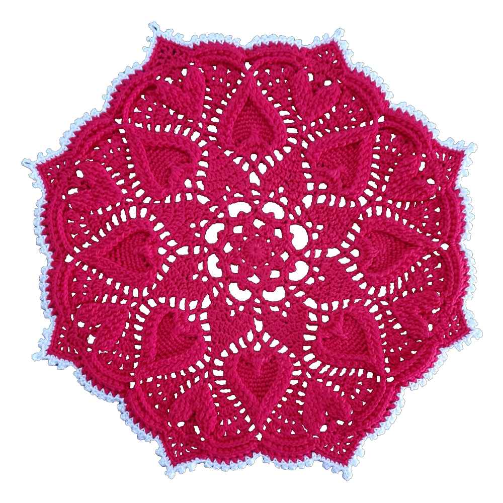Häkelgefertigte Handgestrickte Tischdecke Modell Golbehi