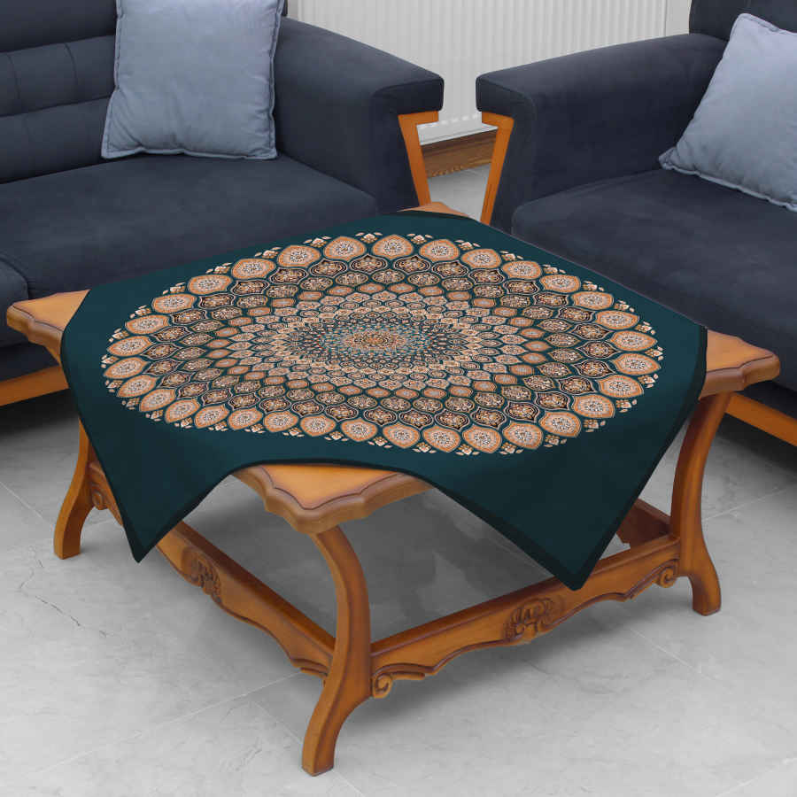 Samttischdecke Persische Eleganz Inspiriertes Design Tanaz