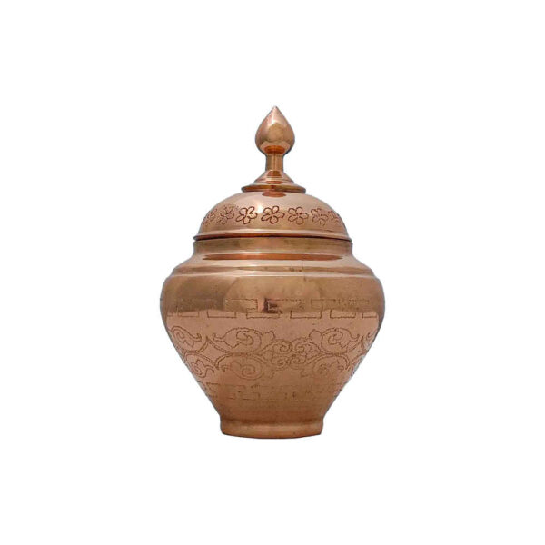 Handgefertigte persische Kupfer-Zuckerschale - gehämmert Sibi