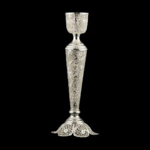 Persischer Filigran-Kerzenständer, kupferbeschichtet mit Silber-Shak
