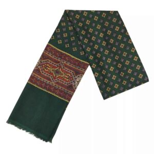 Grüner kaschmir Schal für Herren – Pakistanischer Stil Turban