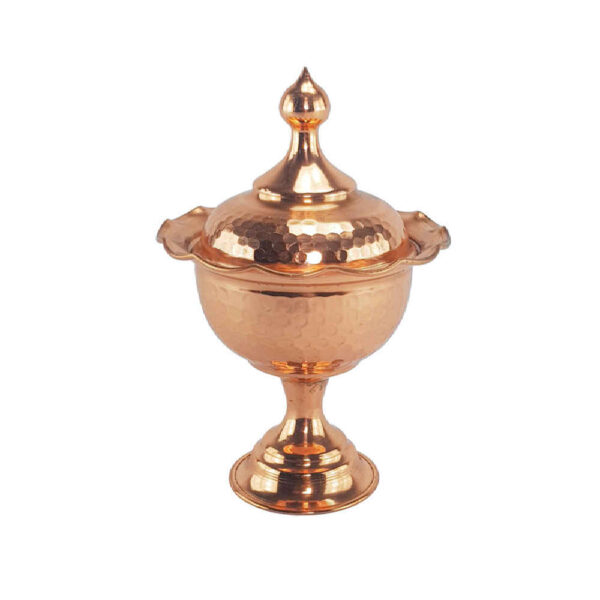 Handgefertigte persische Kupfer-Zuckerschale - gehämmert Laleh