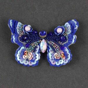 Feminine Handgefertigte Perlen-Broschen-Nadel – Schmetterlings-Modell