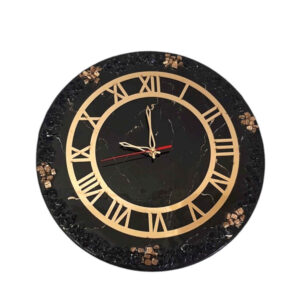 Handgefertigte Harz-Wanduhr – Abstrakter Stil Marmor