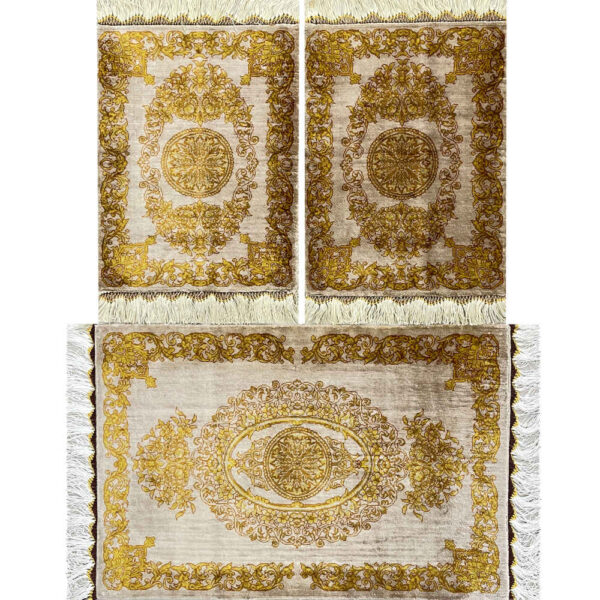 Handgeknüpfte Persische Teppich-Thema Seidentischdecke Versace