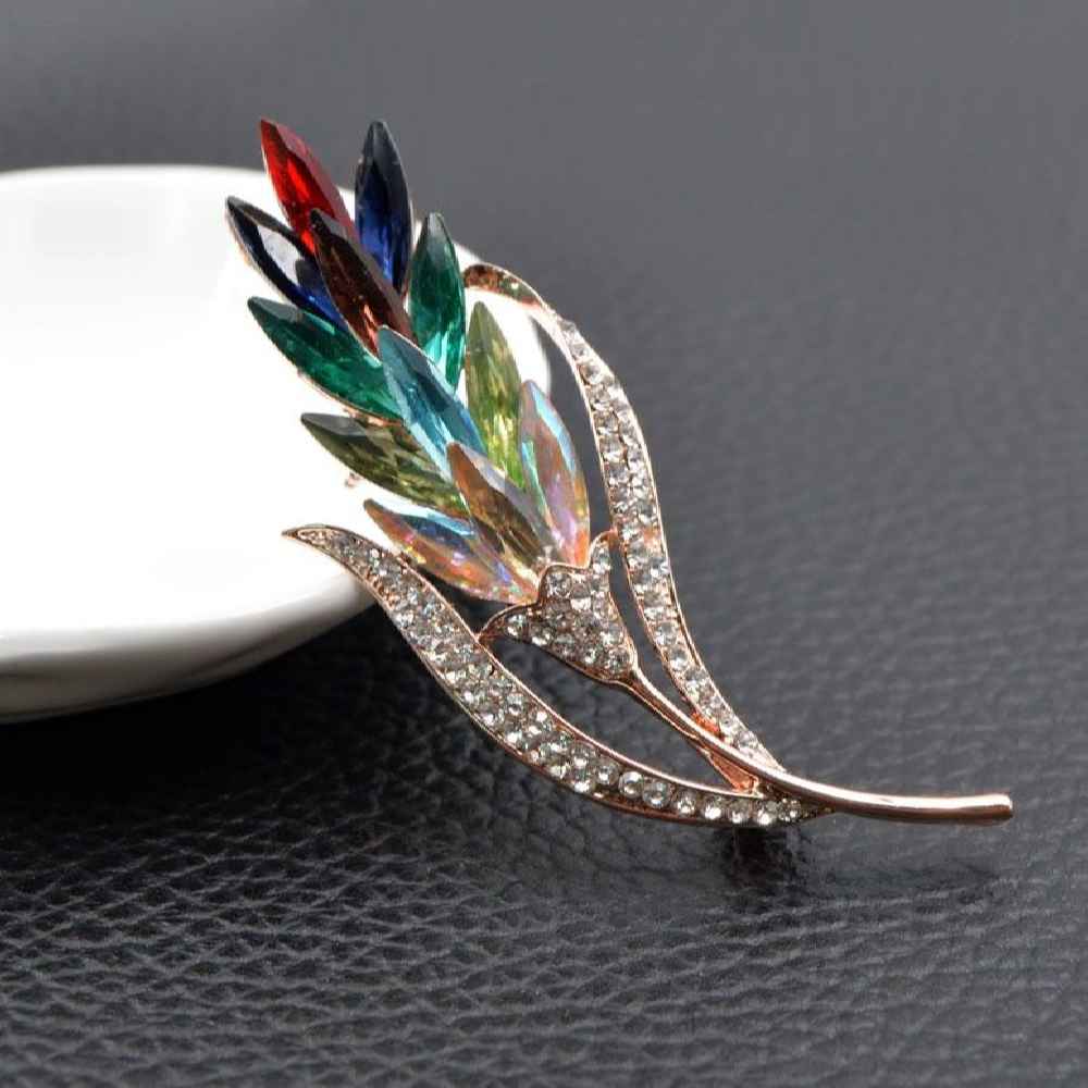 Blumen-Broschen-Nadel – Metall-Zivar-Design