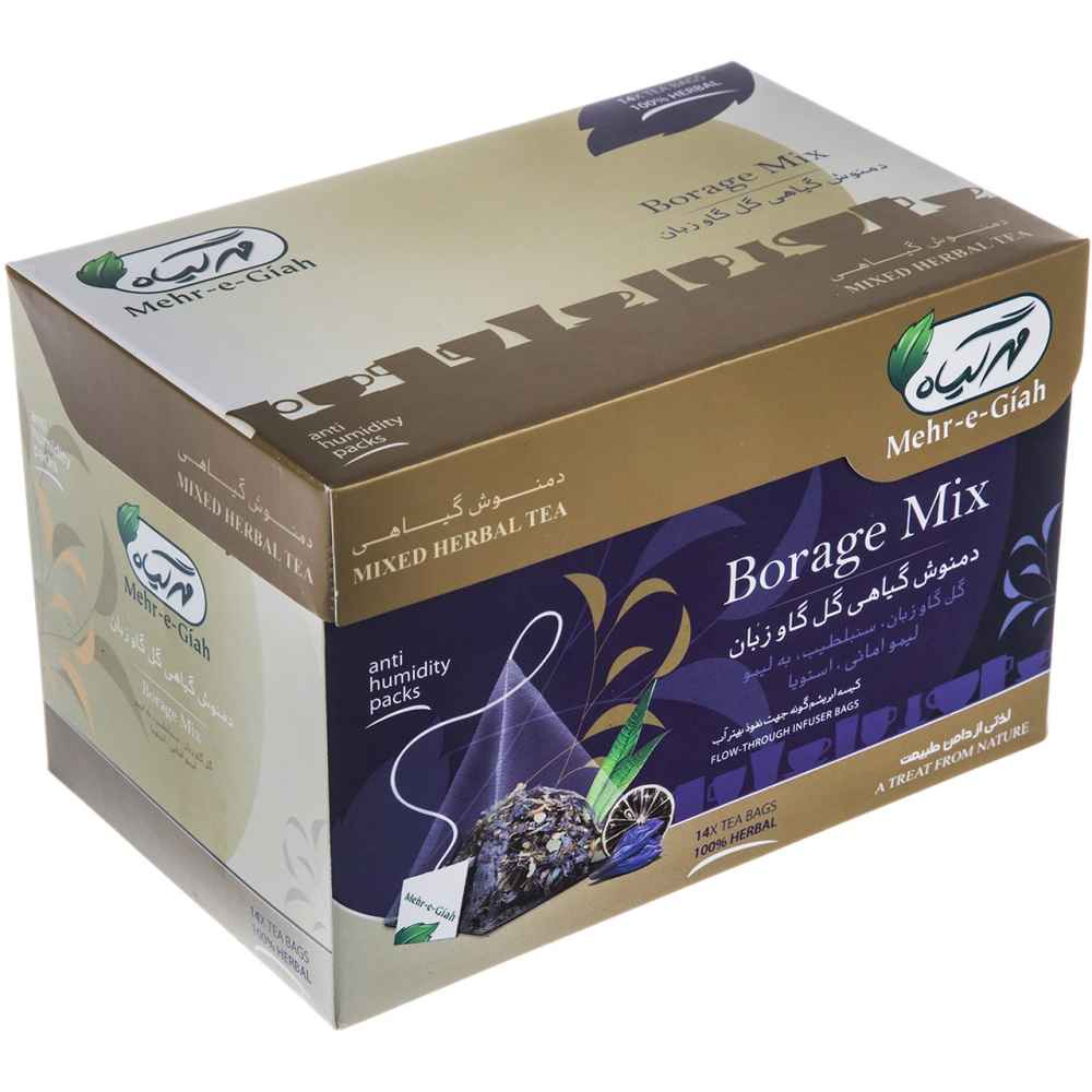 Kräutertee-Mischung: Borretsch, Baldrian, Stevia & Zitrone - 4 Packungen