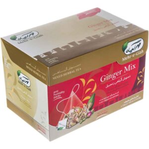 Kräutertee-Mischung: Ingwer, Zimt, Rote Rose & Minze – 4 Packungen