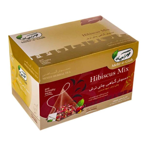Kräutertee-Mischung: Hibiskus & Hagebutte - 4 Packungen