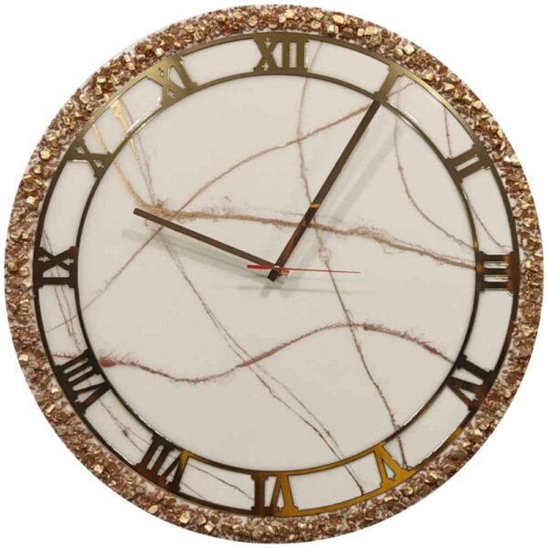 Handgefertigte Harz-Wanduhr - Abstrakter Stil Elika