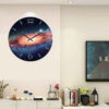 Handgefertigte Harz-Wanduhr - Abstrakter Stil Galaxie