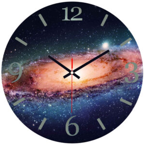 Handgefertigte Harz-Wanduhr – Abstrakter Stil Galaxie