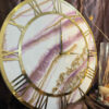 Handgefertigte Harz-Wanduhr - Abstrakter Stil Marmor Design