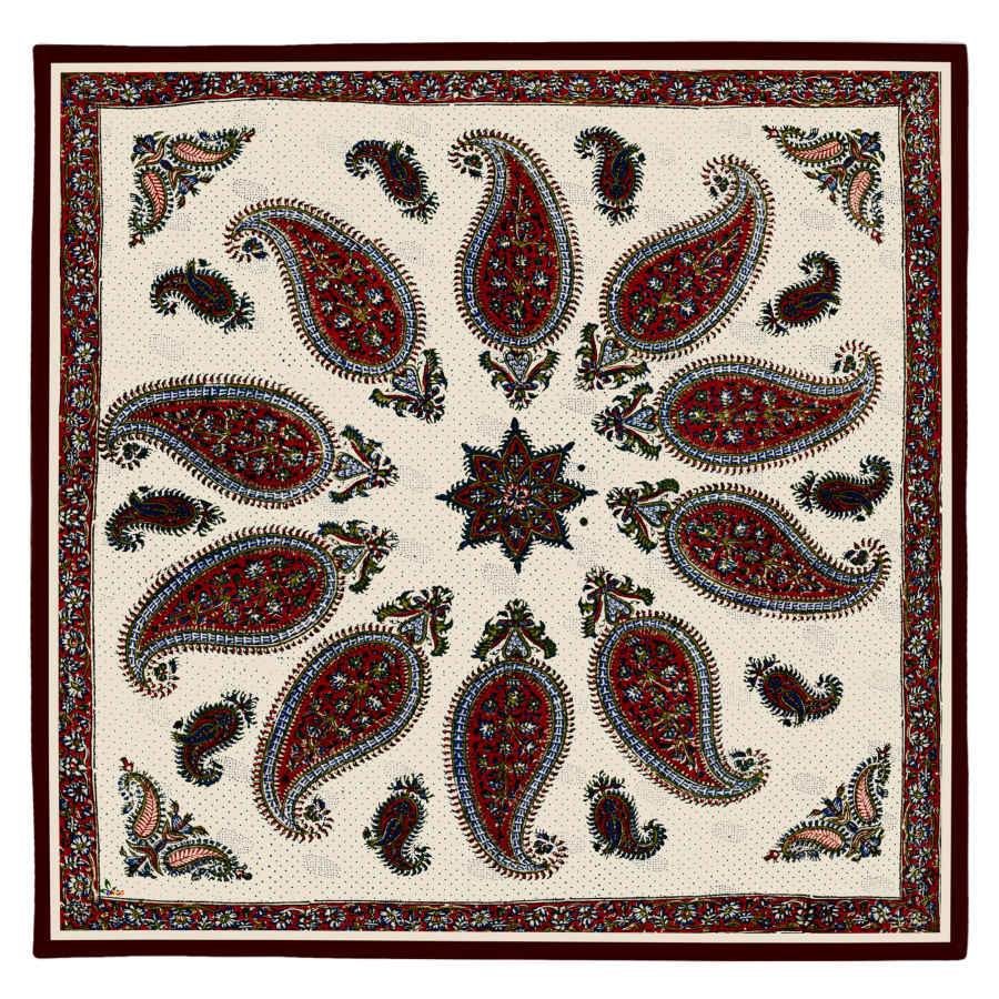 Samttischdecke Persische Eleganz Inspiriertes Design Sarvin