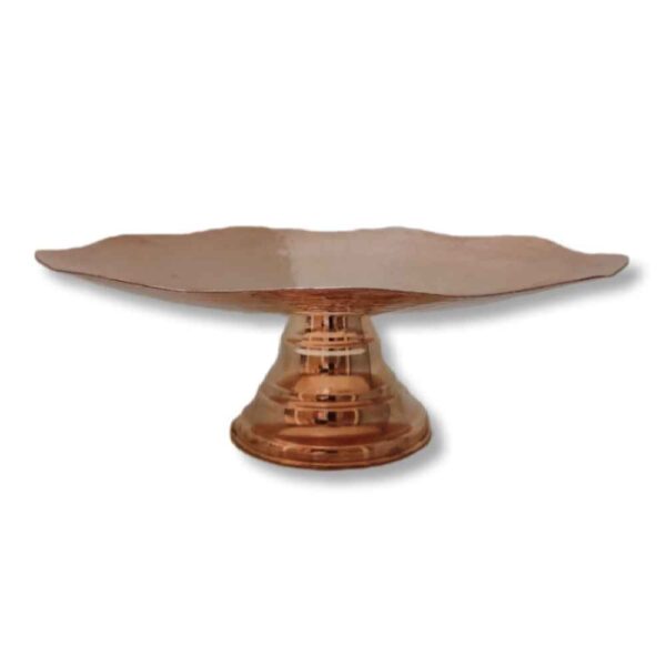 Kupferschale zum Servieren von Früchten und Süßigkeiten, gehämmert Helal