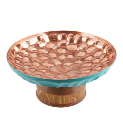 Kupferschale zum Servieren von Früchten und Süßigkeiten, modernes Design