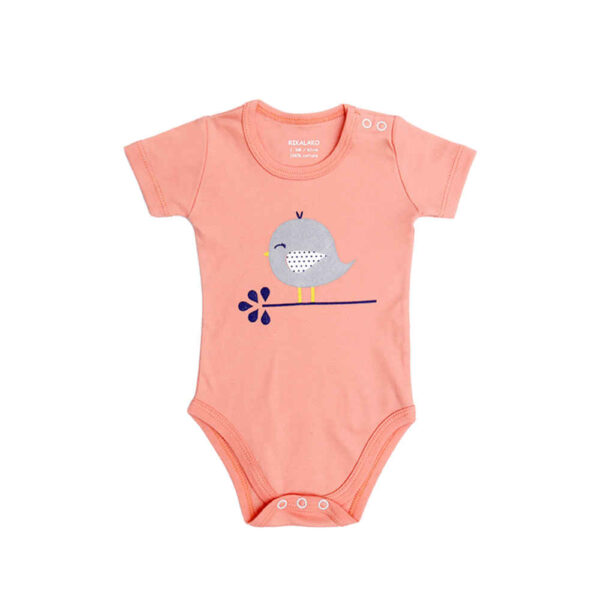 Pinker Baumwoll Baby Onesie Bodysuit
