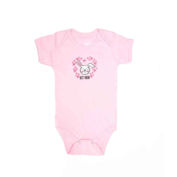 Pinker Lap Shoulder Baby Onesie Bodysuit