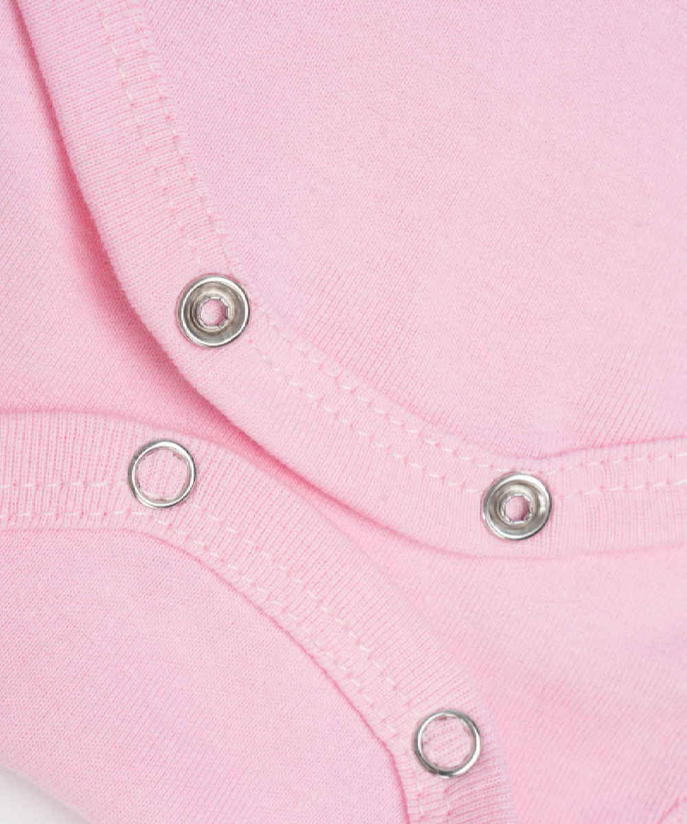 Pinker Lap Shoulder Baby Onesie Bodysuit