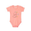 Pinker Kurzarm Baby Onesie Bodysuit