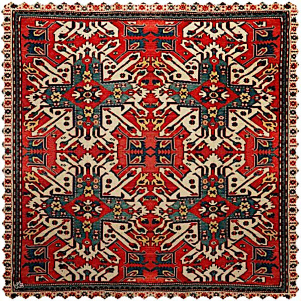 Samt Tischdecke Persische Eleganz Inspiriertes Design