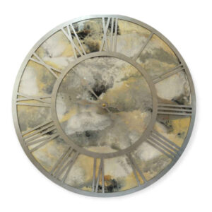 Handgefertigte Harz-Wanduhr – Abstrakter Stil Marmor Design