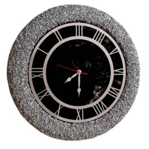 Handgefertigte Harz-Wanduhr – Abstrakter Stil Shab