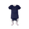 Unifarben Kurzarm Baby Onesie Bodysuit