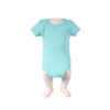 Unifarben Kurzarm Baby Onesie Bodysuit