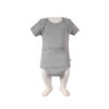 Unifarben Kurzarm Baby Onesie Bodysuit