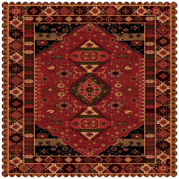 Samt Tischdecke Persische Eleganz Inspiriertes Design Farsh