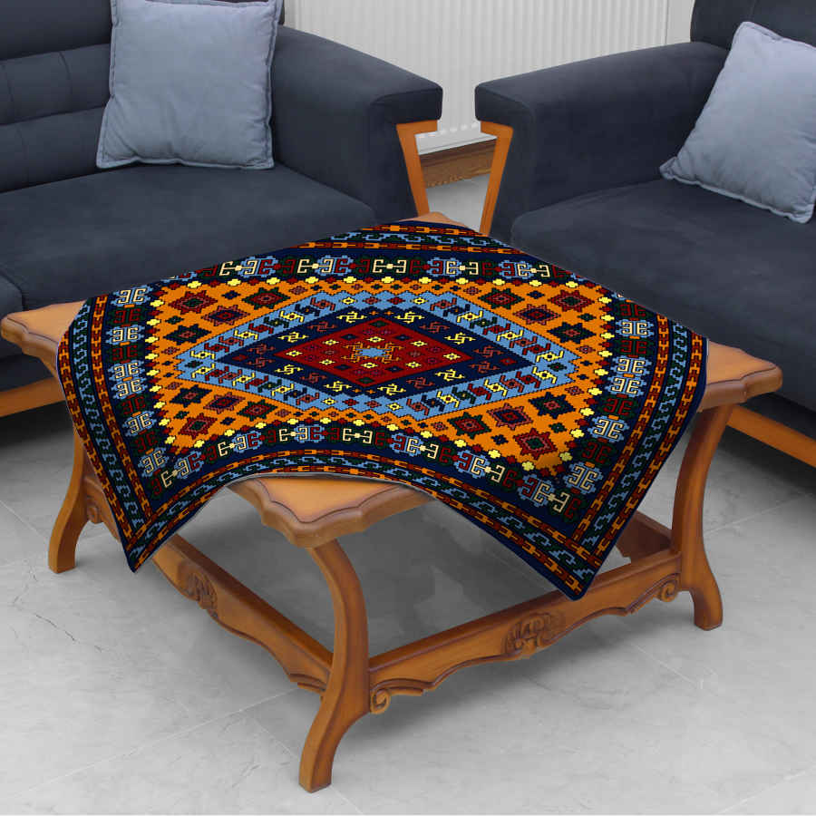 Samt Tischdecke Persische Eleganz Inspiriertes Design Gabe