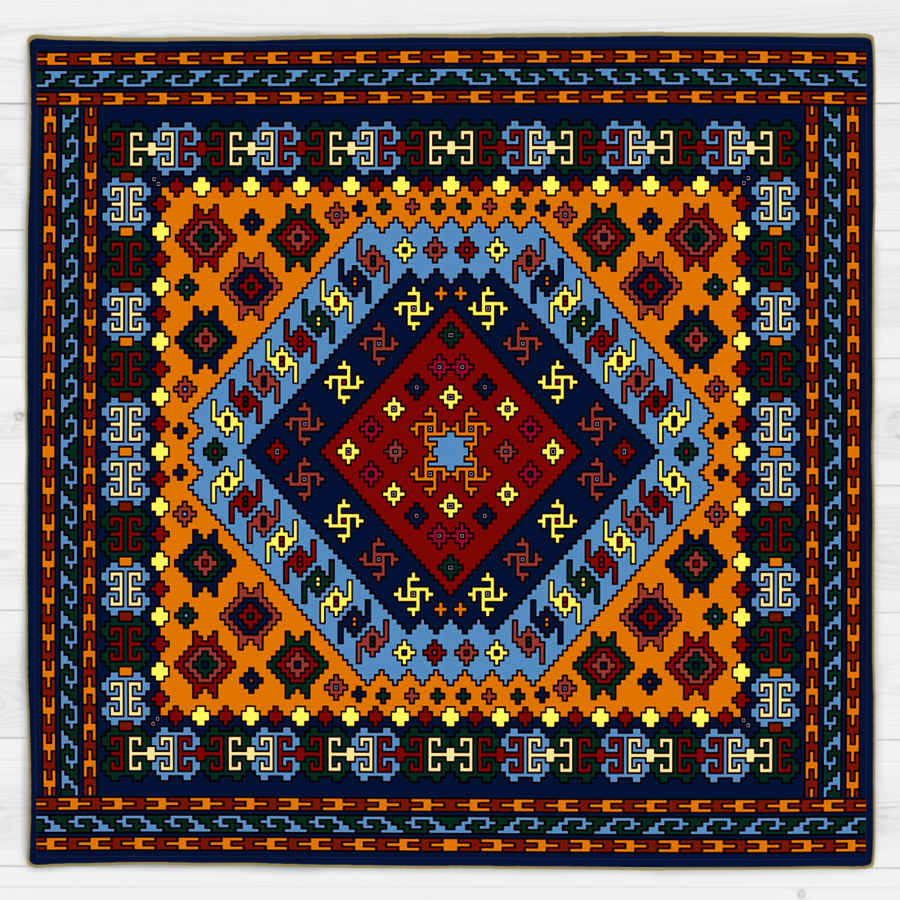 Samt Tischdecke Persische Eleganz Inspiriertes Design Gabe