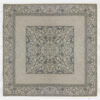 Samt Tischdecke Persische Eleganz Inspiriertes Design Grau