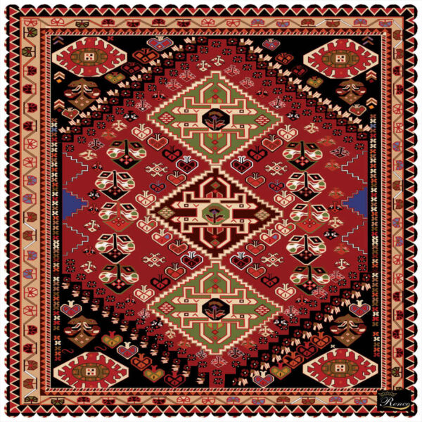 Samt Tischdecke Persische Eleganz Inspiriertes Design Rima