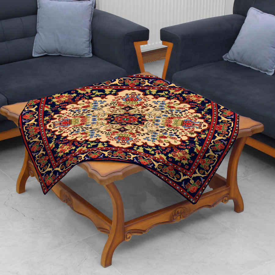 Samt Tischdecke Persische Eleganz Inspiriertes Design Vala
