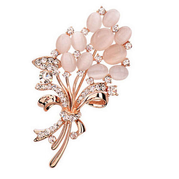 Blumen-Broschen-Nadel – Stahl-Bouquet-Stil