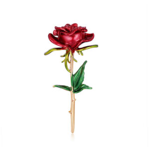 Blumen-Broschen-Nadel – Stahl-Rosen-Design