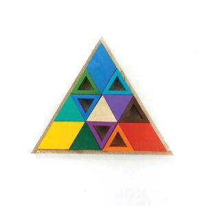 Dreieck-Holzpuzzle – Spannende Geometrische Herausforderung