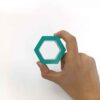 Bienenwaben-Holzgeometrie-Puzzle – Einzigartiges Lernspielzeug