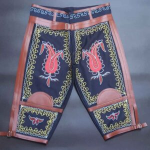 Zoorkhaneh Athletische 3/4-Hose mit natürlichem Ziegenleder