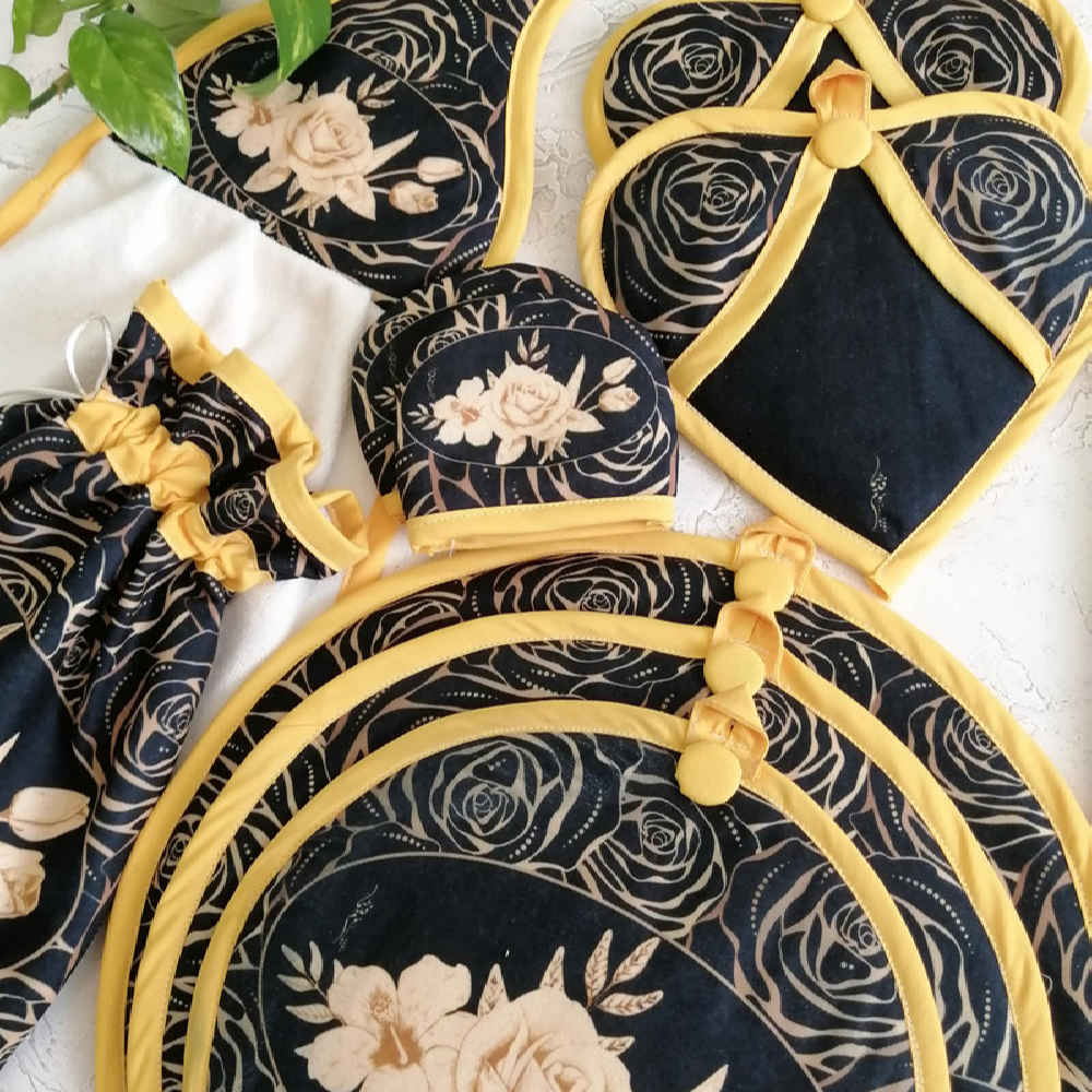 15-teiliges Blumenschürzenset Modell Simin