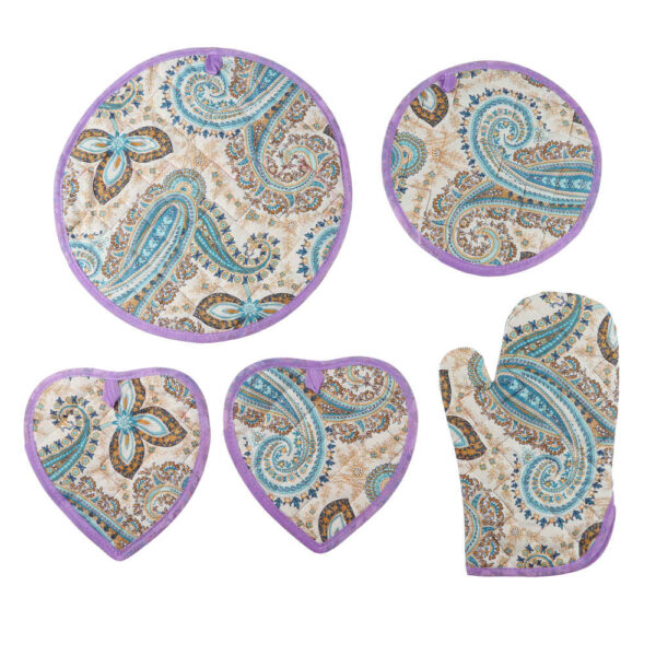 5-teiliges Küchenset mit Damkoni - Persischer Reiskocher Bonnet Deckel Dampfsammler