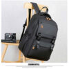 Schwarzer 15,6-Zoll-Laptoprucksack Modell Amika