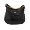 Schwarze Echtleder Slouchy Tasche - Hobo Stil Modell Mante