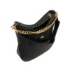 Schwarze Echtleder Slouchy Tasche - Hobo Stil Modell Mante
