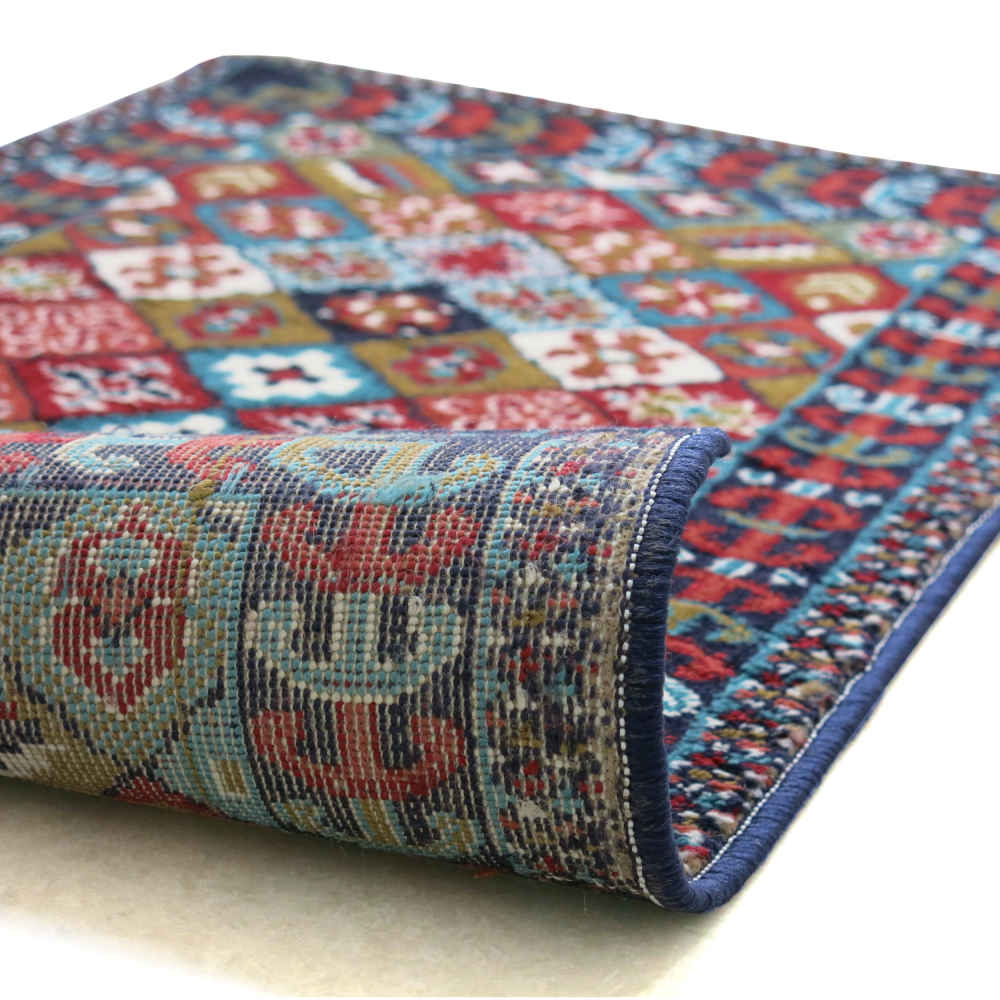 Indoor-Teppichmatte für die Wohnkultur – Rutschfest, persisch inspiriert, Basir