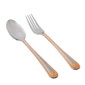 Bordered Löffel- und Gabel-Besteck Set aus 12 Teilen