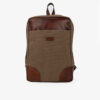 Brauner Canvas-Rucksack für Damen – Modell Saad