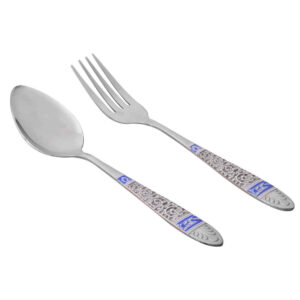 Spülmaschinenfestes Löffel- und Gabel-Besteck Set – Set aus 12 Teilen